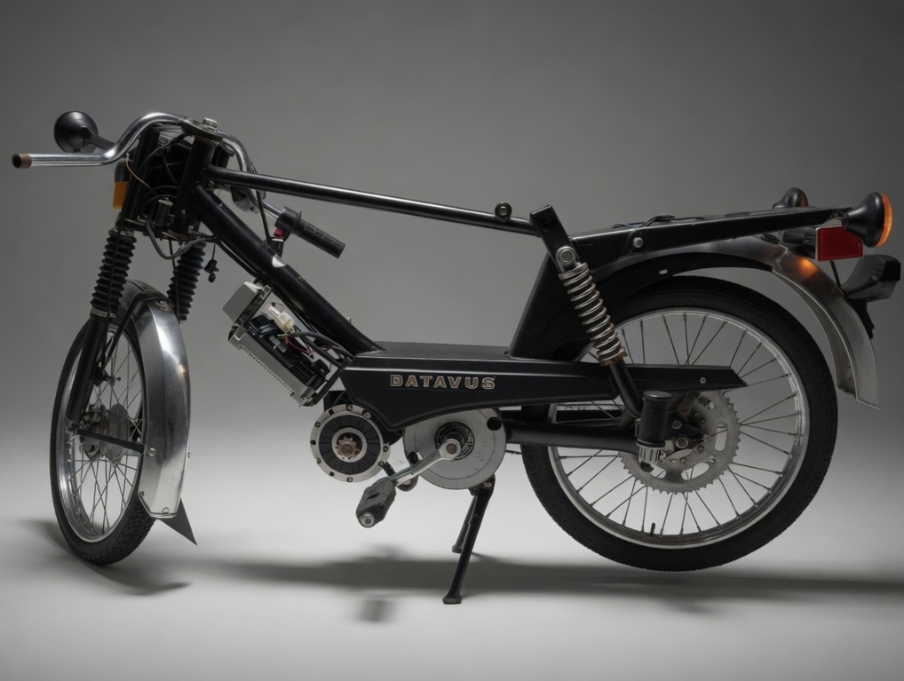 1977 Batavus Mobat fully converted to electric with custom battery pack and QS120 motor